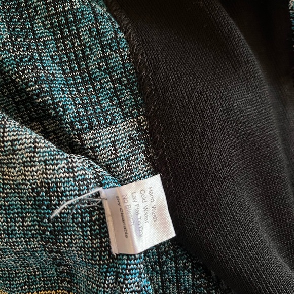 SOLD - On another Platform! Ming Wang Multicolor Tweed Fringe Jacket Snap Button - Picture 8 of 11